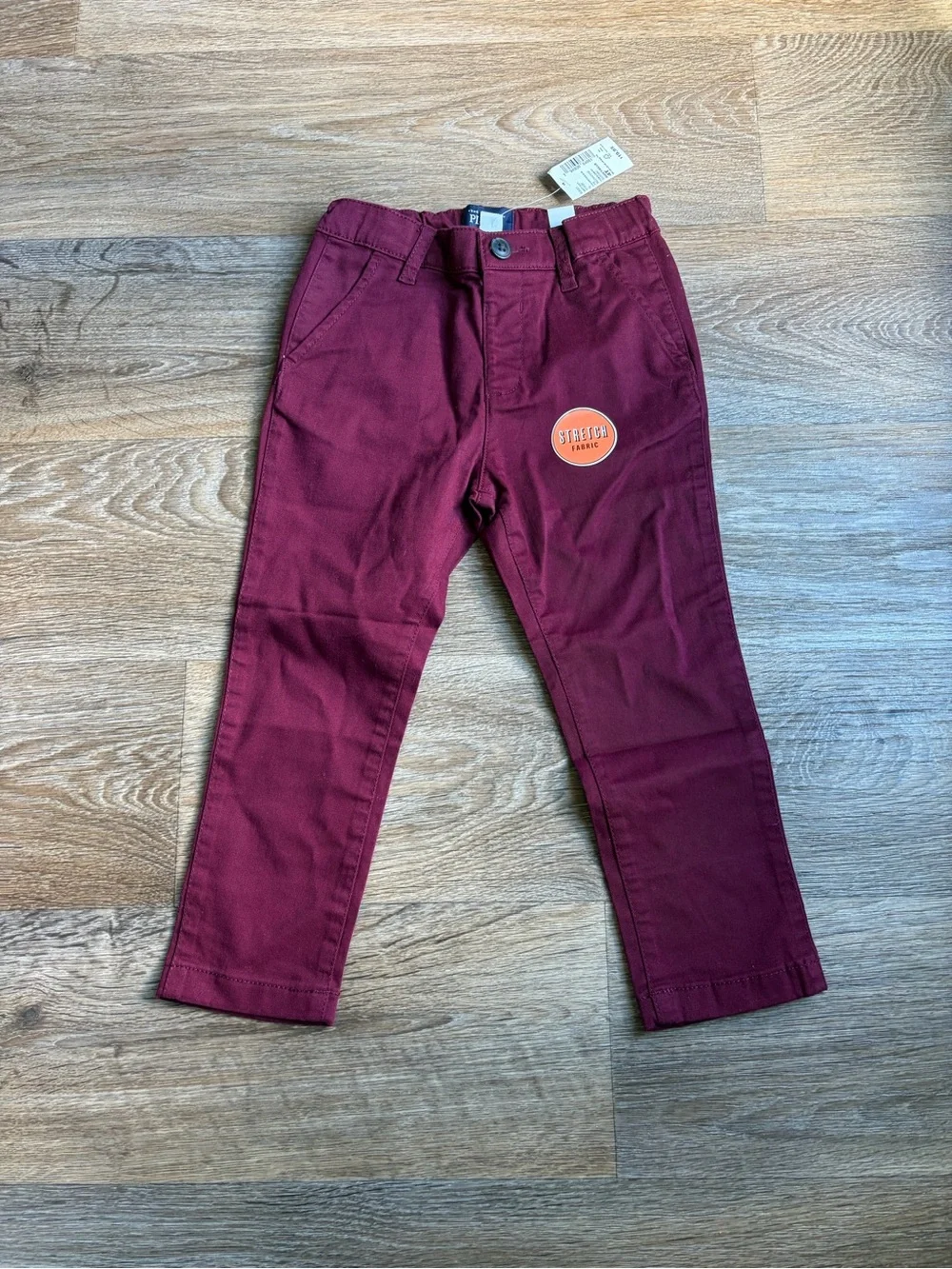 The Children's Place Maroon Stretch Twill Pants